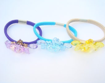 children's hair elastic Pearl drops