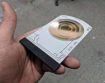 Metal Death Star Plans Data Card - Rogue One - **BONUS** optional Hope Display Stand