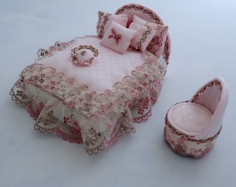 Double Divan Style Bed with Boudoir Chair