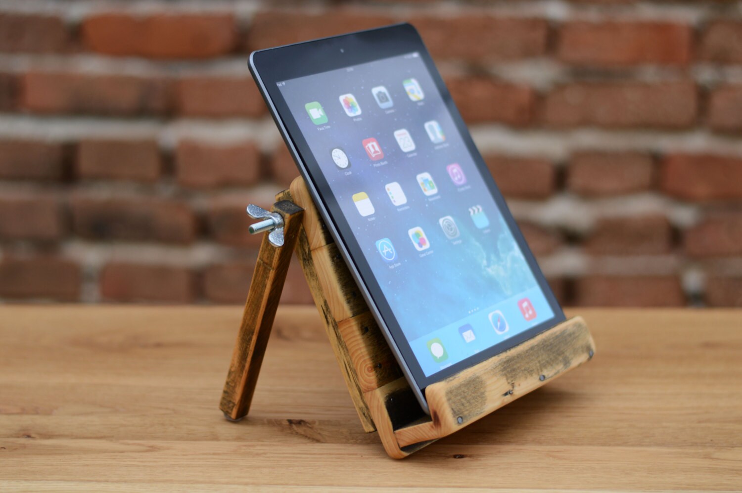 iPad Dock Tablet stand Wooden iPad Air stand Wooden Tablet