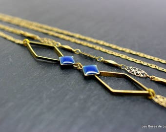 art deco long necklace necklace