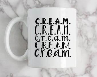 Coffee Mug, C.R.E.A.M., Wu Tang Clan Rap Mug