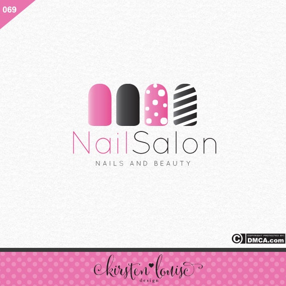 Premade Nail Salon Logo Nail Art Logo Nail Technician Logo