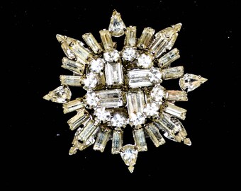 Vintage Rhinestone Brooch -