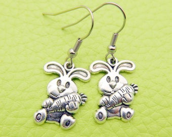Rabbit Bunny Earrings stainless steel