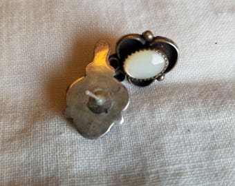 Sterling silver with Opal stone earings