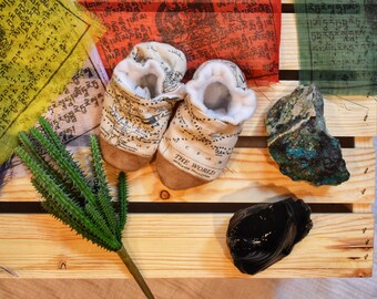 Map Baby Shoes, World Atlas