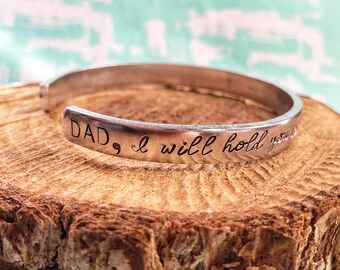 I Will Hold You In My Heart, Until I Can Hold You In Heaven, Memorial Bracelet, Dad Memorial, In Memory Of, Father Memorial, Memorial Jewelr