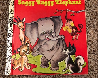 New Friends for the Saggy Baggy Elephant - Vintage Little Golden Book 1976