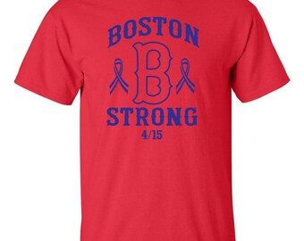 Boston B Strong Marathon Men's Tee Shirt 424B