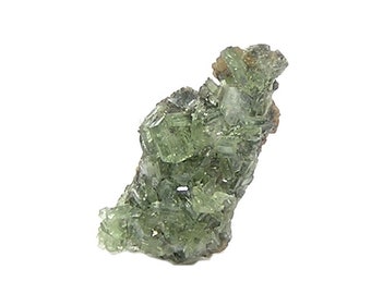 Ludlamite Very Rare Green Tiny Crystal Cluster, Small Mineral Specimen, vintage gem for the expert collector