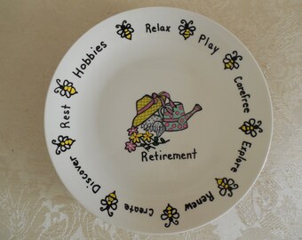Commemorative Retirement Plate