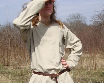 Linen shirt, Early Medieval shirt, Viking shirt longsleeves form Birka, Historical Pattern , for Viking Reenactors, Viking Costume