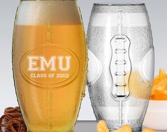 Football Tumbler, Football Glass, Engraved Football Glass, Football Coach Gift Ideas, Football Party Supplies, Personalized Football Gifts
