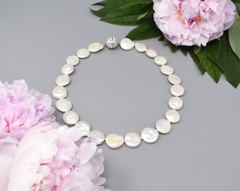 Baroque Coin Pearl Choker