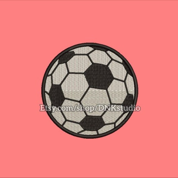 Soccer ball embroidery design 5 sizes instant download