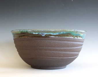 Handmade Ceramic Bowl, pottery bowl, hand thrown stoneware bowl, ceramic serving bowl