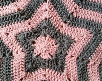 Star blanket/ Star baby blanket/ baby blanket/ lovey blanket/ security blanket/ toddler blanket