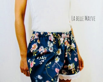 Blue flowery Goblin shorts