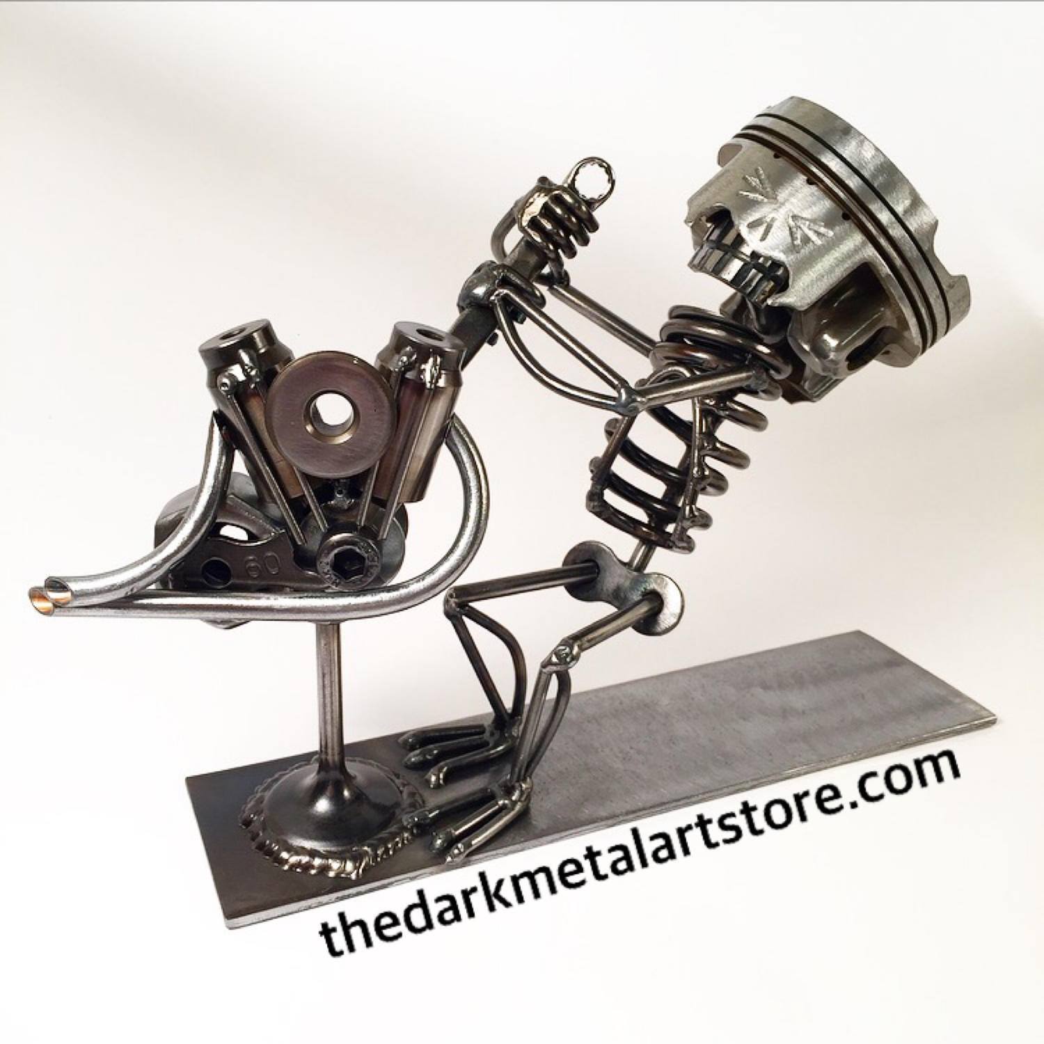 Motorcycle Mechanic Metal Art