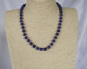 Lapis Lazuli and Sterling Silver Necklace