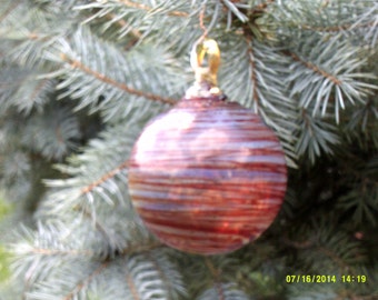 Hand Blown Glass Ornament.