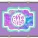 Watercolor Monogram Camp Trunk Decal / Watercolor Decal / Watercolor Monogram Decal / Vinyl Stickers / Monogram Decal / Summer Camp