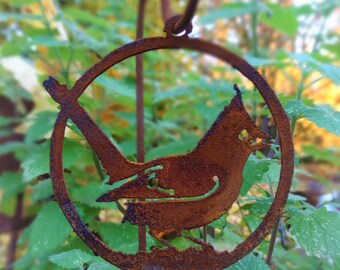 Cardinal Ornament | Metal Christmas Ornament | Wild Bird Art | Christmas Bird Art | Metal Bird Art | Bird Lovers Gift | Winter Bird | CO106