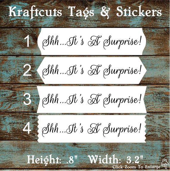 Envelope Seals / Stickers - It's a Surprise # 733 Qty: 40 Stickers