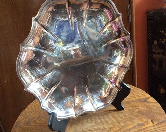 Chippendale Silver Plate Tray 11"