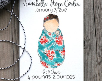 Custom Baby Watercolor