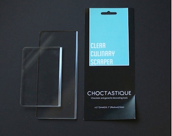 Acrylic Ganache Scraper | Buttercream Scraper | Acrylic Smoother | Ganache Smoother | Icing Scraper | Icing Smoother