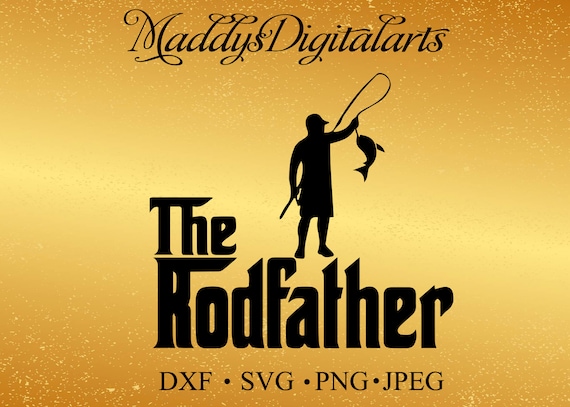 SVG The Rodfather Fishing Tshirt Design Mens Tshirt