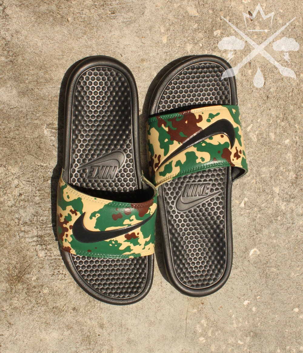 nike benassi jdi camo