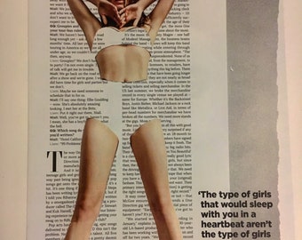 Original collage vintage hand made