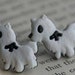 Sweet Puppy with Bow Stud Post Earrings