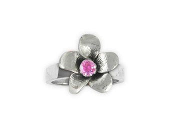 Cherry Blossom Ring Jewelry Sterling Silver Handmade Flower Ring CBB1-SR