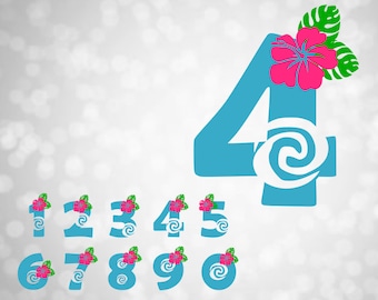 Moana numbers svg, moana svg, moana font svg, disney svg, cartoon svg, svg file for cricut, silhouette, svg files, svg