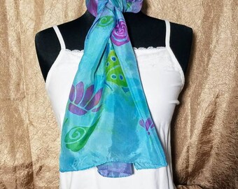 Hand Painted silk scarf