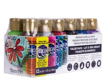 Americana® Premium Acrylic Paint Value Pack 12 Piece Set