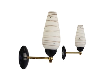 Pair of wall lights, 1950s
