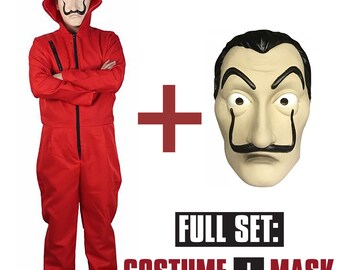La Casa De Papel Full Costume - Money Heist Costume with Mask included
