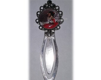 "Miss Mistigri" silver metal bookmark