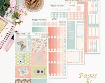 This is the Day Deluxe Weekly Planner Sticker Kit for Erin Condren Life Planner/ Functional Stickers/ Happy Planner/ Personal Planner #006