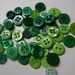 Grass Green Buttons, 50 Small Assorted Round Sewing Crafting Bulk Buttons