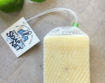 Soap Net for handmade soap - Soap Sock - Soap Bag - Soap Dish - Soap Accessory - Made in USA - Soap Saver -