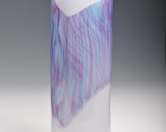 Watercolor Series Hand Blown Art Glass Vase Handmade vases by Rebecca Zhukov