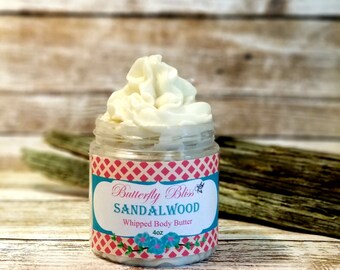 Whipped Shea Butter | Sandalwood Body Butter | Natural lotion | homemade cream | shea lotion | gifs for her | moisturizer for dry skin