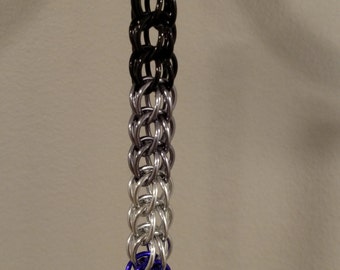 Chainmail Asexual Pride Keychain