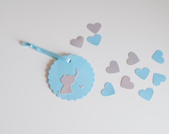 10 Silver & Gift Tag Lightblue